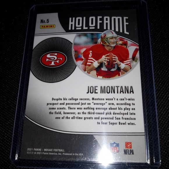 Joe Montana football card - Picture 2 of 2